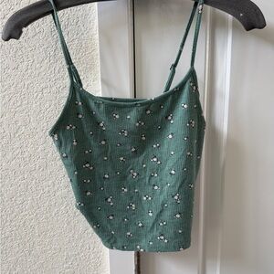 American Eagle Outfitters Green Floral Camisole